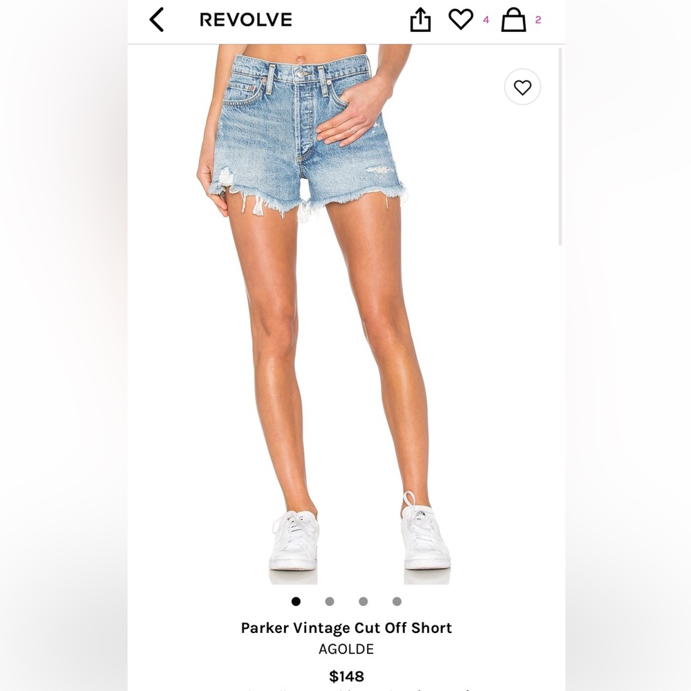 Agolde Parker Vintage Cutoff Shorts (28)